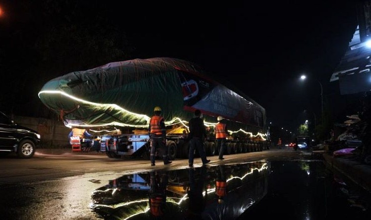 Empat Rangkaian Kereta Cepat Sudah Berada di Depo Tegalluar, Bandung