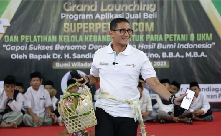 Sandiaga Uno Harapkan Aplikasi Supertani.com Bisa Bermanfaat untuk Masyarakat