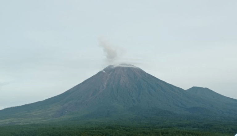 Gunung Semeru di Kabupaten Lumajang Alami Erupsi Pagi Ini