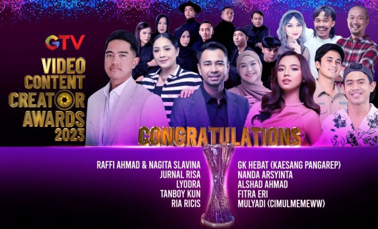 Super Pecah! Lyodra hingga Nanda Arsyinta Raih Video Content Creator Awards 2023