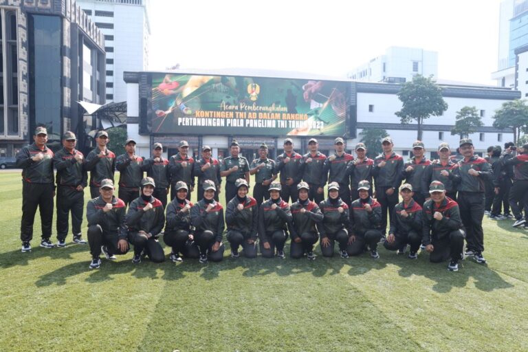 Siap Berlaga di Piala Panglima 2023, Kontingen TNI AD Dilepas Wakasad