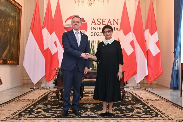 Menlu Retno: Swiss Salah Satu Mitra Terbesar di Asosiasi Perdagangan EFTA