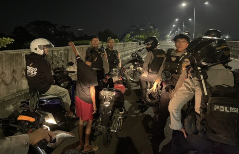 Penertiban Balap Liar di JLNT Antasari, Satu Motor Ditahan