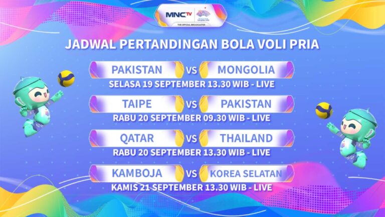 MNCTV Tayangkan Bola Voli Putra Asian Games 2022