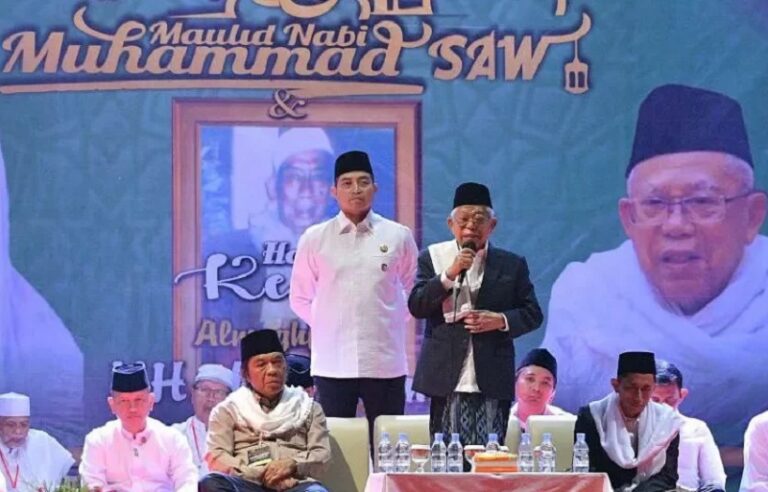 Pesan Wapres saat Hadiri Maulid Nabi dan Haul Abuya Amin