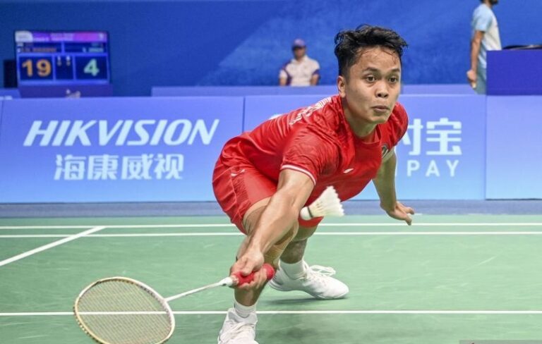 Menang Mudah, Ginting Tembus Babak 16 Besar Asian Games