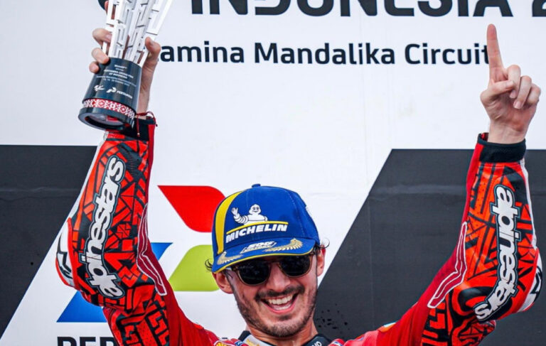 Menang di Mandalika, Bagnaia Kembali ke Puncak Klasemen