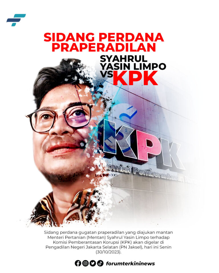 Infografis Sidang Perdana Praperadilan Syahrul Yasin Limpo vs KPK