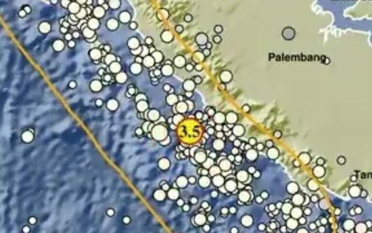 Pagi-pagi, Gempa Bermagnitudo 3.5 Guncang Bengkulu