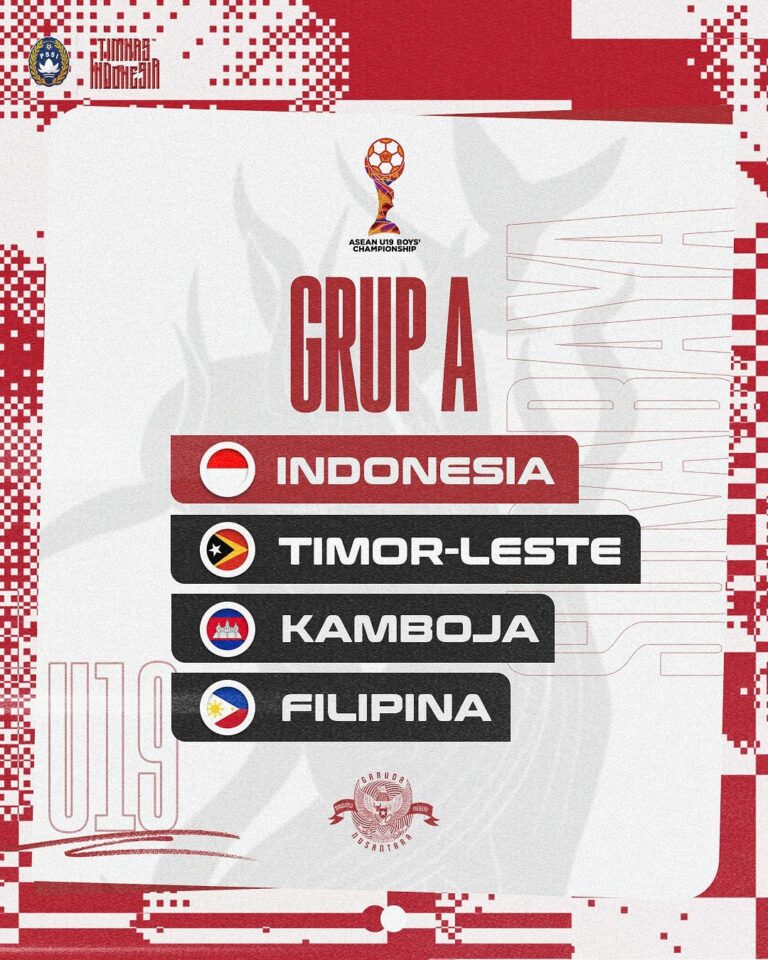 Bisa Menang Telak, Tim U-19 Indonesia Mendapat Grup Mudah