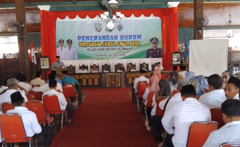 Cegah Korupsi, Kejari Rembang Dampingi Pengelolaan Dana Desa