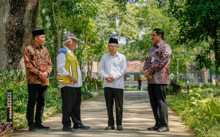 Resmikan Taman Balekambang, Wapres Bicara Pengembangan Infrastruktur Hijau