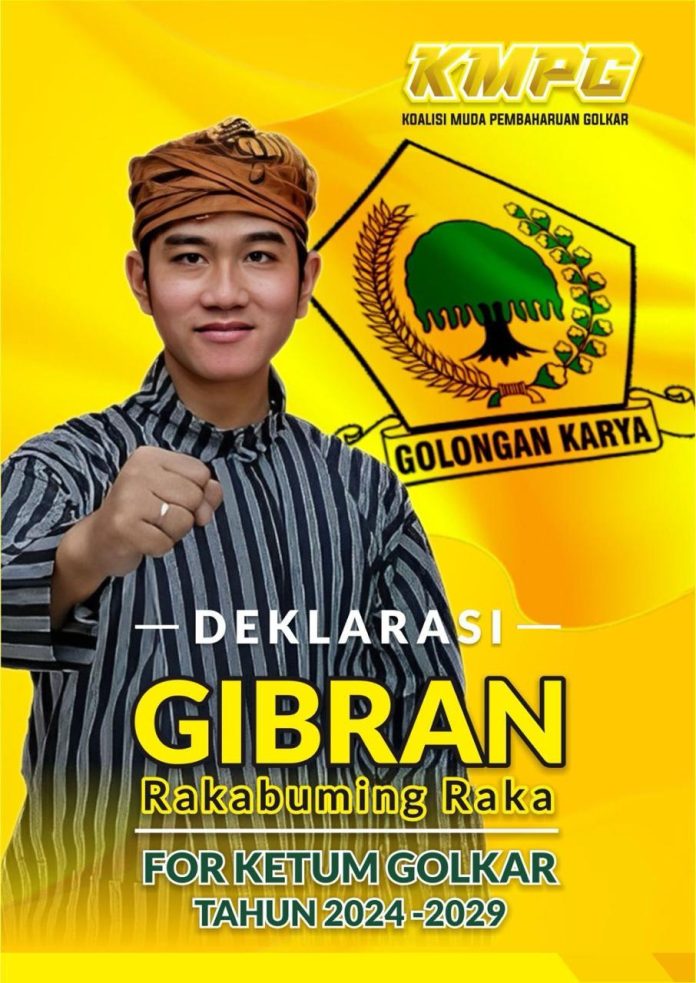 Gibran jadi ketua umum golkar