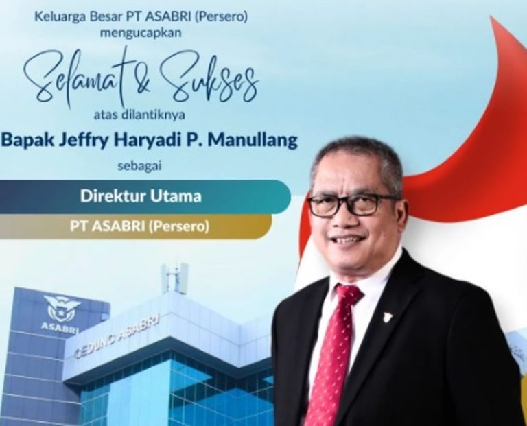 Jeffry Haryadi Manullang Diangkat Jadi Dirut Baru Asabri