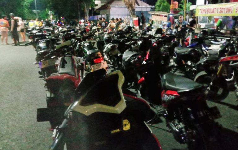 Jawab Keresahan Masyarakat Polres Grobogan Razia Balap Liar, Ratusan Motor Diamankan