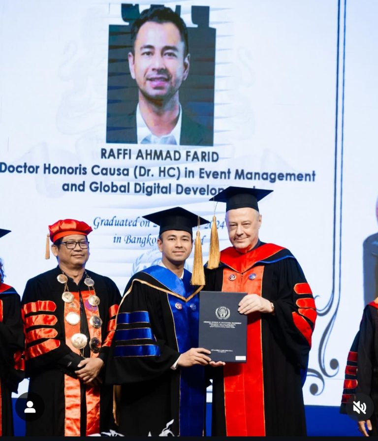 Raffi Ahmad mendapat gelar kehormatan (Instagram)