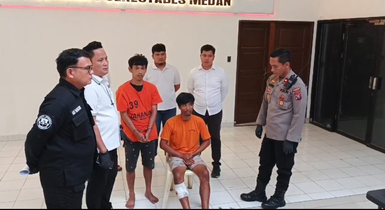 Polisi Tembak Pelaku Begal yang Rampok Sepasang Kekasih di Medan